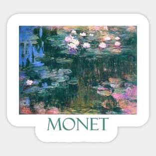 Waterlilies (Multicolored) by Claude Monet Sticker